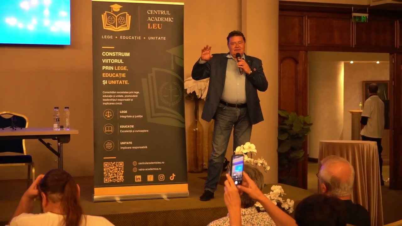 Cadru din conferința România – Trecut, Prezent și Viitor
